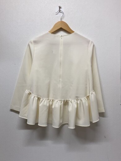 商品画像：長袖ブラウス/38/WHT/無地 2