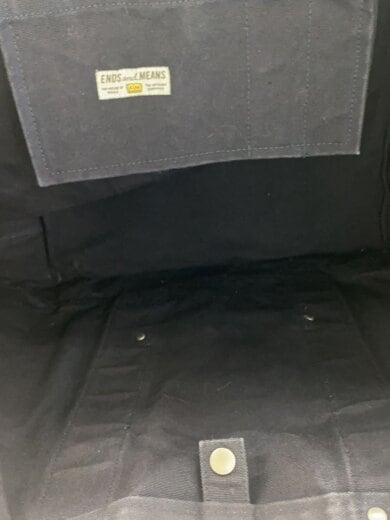 商品画像：ENDS AND MEANS/トートバッグ/キャンバス/NVY/無地 6