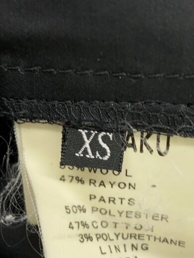 商品画像：ジップパーカー/XS/ウール/BLK/無地// 4