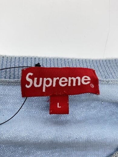 商品画像：23SS/Metallic LS Top/ニット・セーター(薄手)/L/コットン/BLU/無地 3