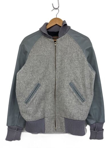 商品画像：スタジャン/USA製/38/ウール/GRY/無地 1