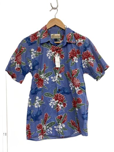 商品画像：アロハシャツ/XS/コットン/BLU/花柄/STY52561 1