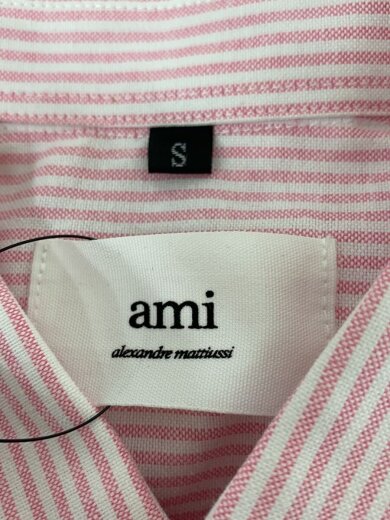 商品画像：長袖シャツ/S/コットン/PNK/ストライプ/E22UTS198.701// 3