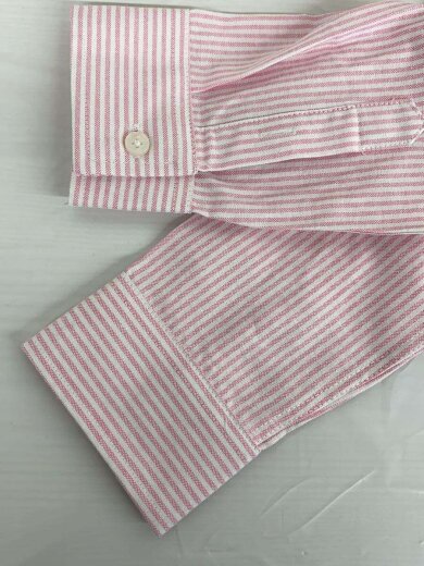 商品画像：長袖シャツ/S/コットン/PNK/ストライプ/E22UTS198.701// 6