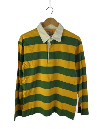 商品画像：長袖Tシャツ/2/コットン/YLW/ボーダー 1