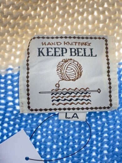 商品画像：KEEP BELL/ニット・セーター(厚手)/L/ウール/BLU/無地 3