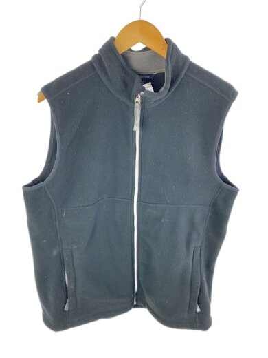 商品画像：フリースベスト/L/ポリエステル/BLK/無地 1