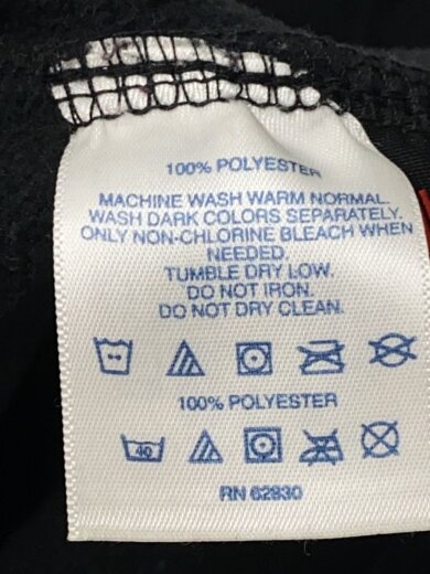 商品画像：フリースベスト/L/ポリエステル/BLK/無地 4