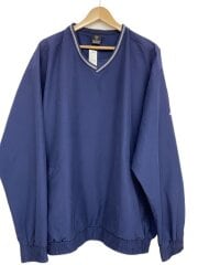 NIKE GOLF/ナイロンプルオーバー/XXL/ポリエステル/NVY/無地