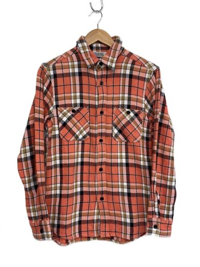 商品画像：ネルシャツ/M/コットン/PNK/チェック 1