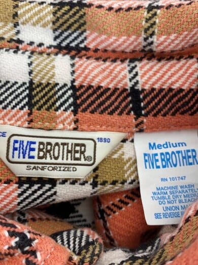 商品画像：ネルシャツ/M/コットン/PNK/チェック 3