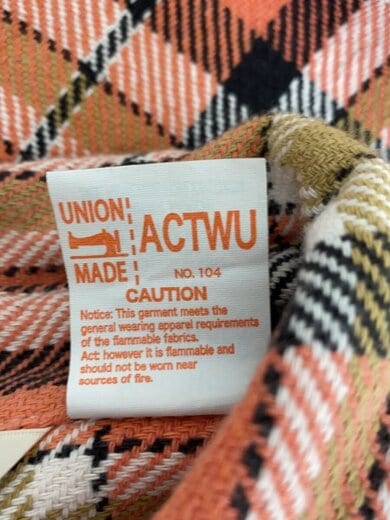 商品画像：ネルシャツ/M/コットン/PNK/チェック 4