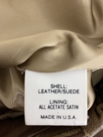 商品画像：70s～80s/USA製/レザージャケット・ブルゾン/42/レザー/BRW/無地 5