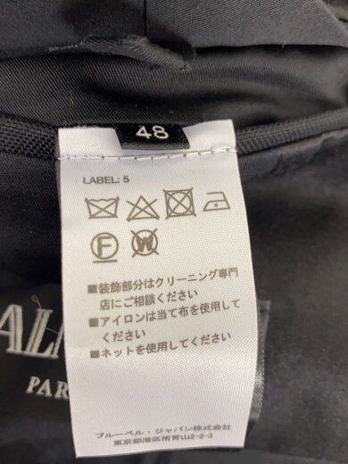 商品画像：テーラードジャケット/48/コットン/BLK/無地/S7H7746TO71 4