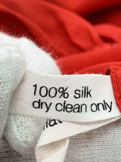 商品画像：ノースリーブワンピース/XS/シルク/RED/無地 5