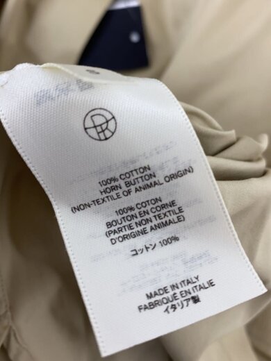 商品画像：長袖シャツ/S/コットン/BEG/無地/AL176 5