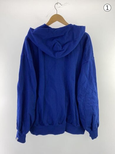 商品画像：ジップパーカー/XL/コットン/BLU/233-1213 2