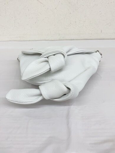 商品画像：ribbon mini bag/レザー/WHT/無地 4