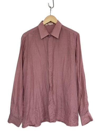 商品画像：MR.Silk/長袖シャツ/L/シルク/PNK/無地 1