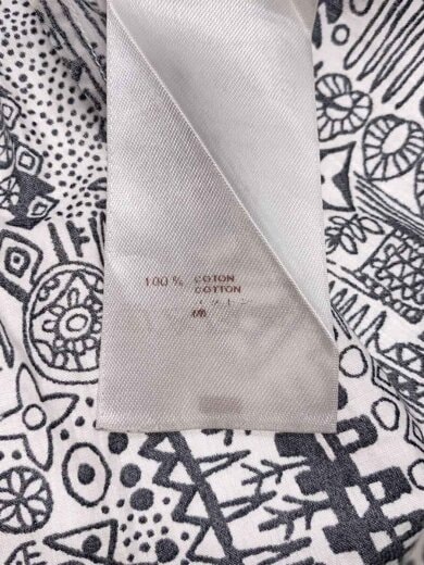 商品画像：12SS/モノグラム/幾何学/長袖シャツ/M/コットン/WHT/総柄 5