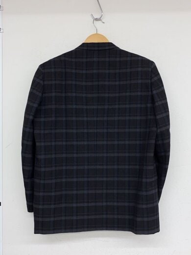 商品画像：テーラードジャケット/S/ウール/GRY/チェック/HJ-08006S 2
