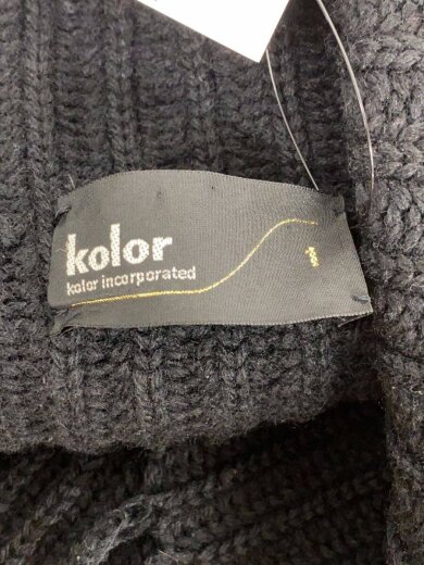 商品画像：ショールカラーカーディガン/1/ウール/BLK/無地/7WCM-NO4303 3