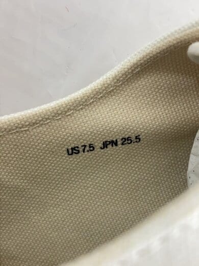 商品画像：ローカットスニーカー/25.5cm/WHT/キャンバス 5