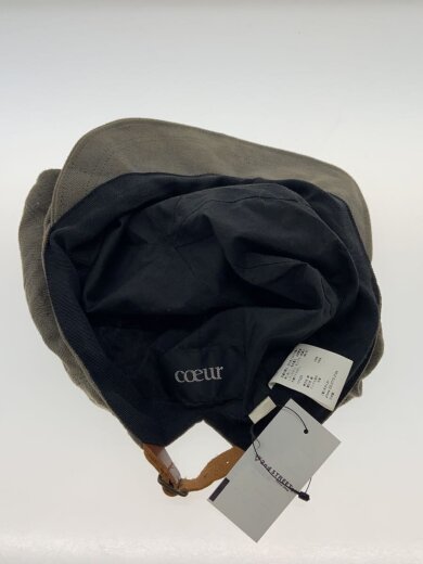 商品画像：キャスケット/L/リネン/KHK/無地/メンズ/131225 4