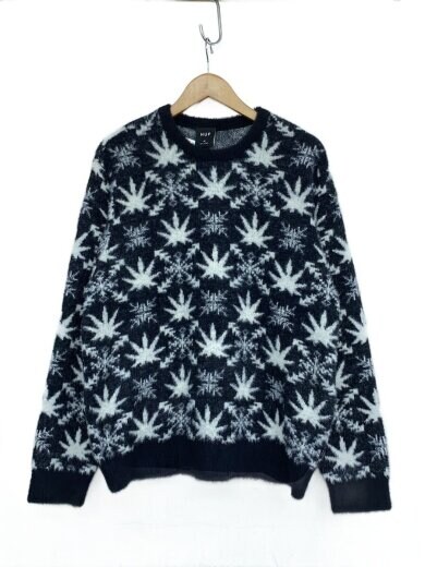 商品画像：ニット・セーター(厚手)/M/ナイロン/BLK/総柄/H025 KN00575 1