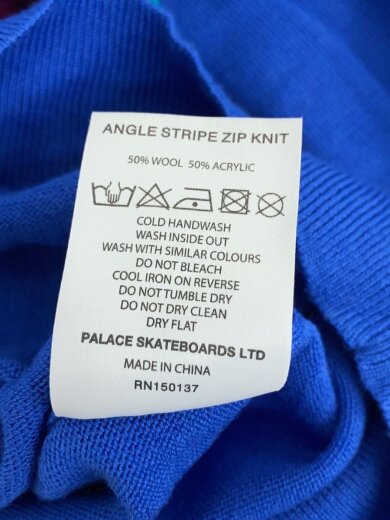 商品画像：ニット・セーター(薄手)/L/ウール/BLU/無地 5