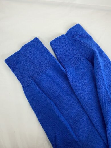 商品画像：ニット・セーター(薄手)/L/ウール/BLU/無地 6