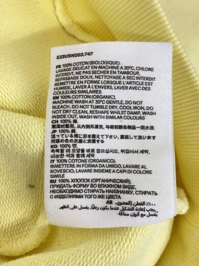 商品画像：ハートAロゴ刺繍クルーネックパーカー/アミ/パーカー/S/コットン/YLW/E22USW202.747 4