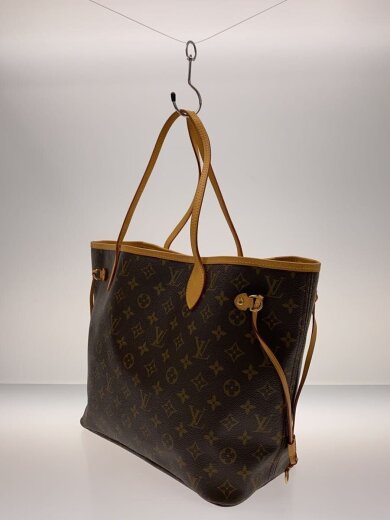 商品画像：1)ネヴァーフルMM_モノグラム・キャンバス/PVC/BRW/総柄 2