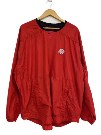 商品画像：OHIO STATE Pullover Jacket/XL/ポリエステル/RED/無地 1