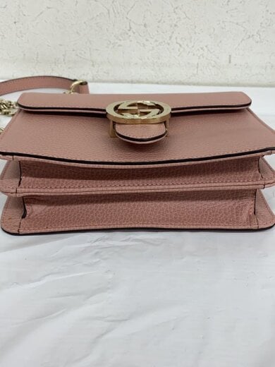 商品画像：チェーン・ショルダーバッグ_インターロッキングG/レザー/PNK/無地 4