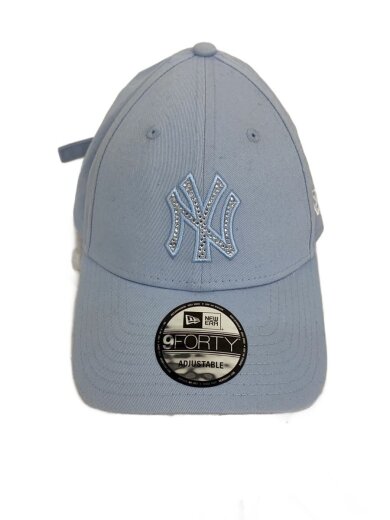 商品画像：ラインストーンキャップ/--/コットン/BLU/レディース/205791 23304 1