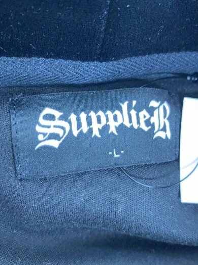 商品画像：ジップパーカー/L/ベロア/BLK 3