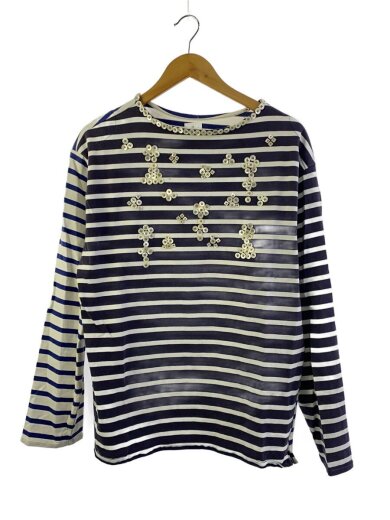 商品画像：長袖Tシャツ/3/コットン/NVY/ボーダー/A2542UTS404 1