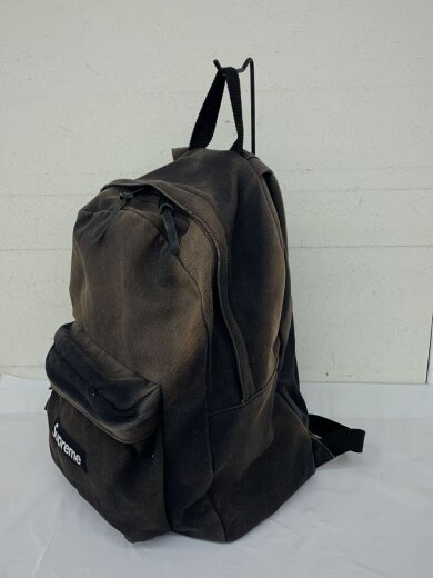 商品画像：Canvas Backpack/リュック/ブラック/黒/無地/色褪せ 2