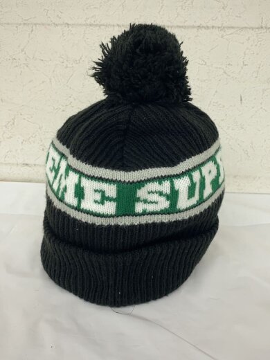 商品画像：24FW/Big Stripe Beanie/ニットキャップ/アクリル/ブラク/黒メンズ 2