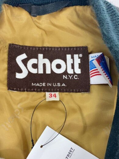 商品画像：MA-1/ボンバージャケット/327/34/レザー/GRN/無地 3