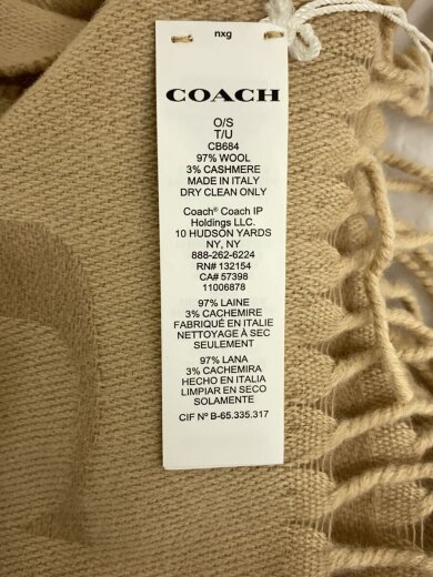 商品画像：ストール/ウール/BEG/総柄/レディース 2