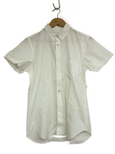 商品画像：半袖シャツ/M/コットン/WHT/無地/S16155 1