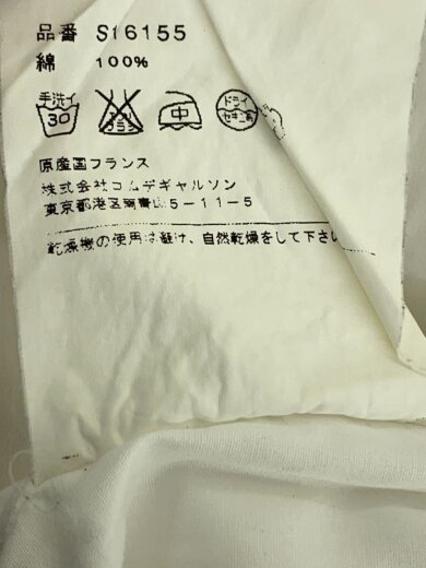 商品画像：半袖シャツ/M/コットン/WHT/無地/S16155 4