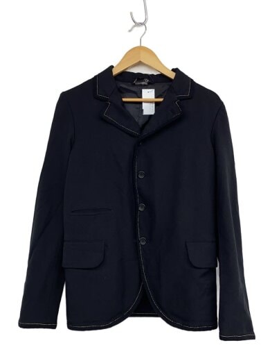 商品画像：テーラードジャケット/S/ポリエステル/BLK/無地/1P-J001 1