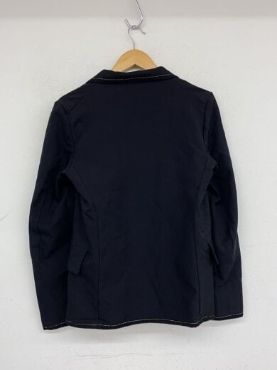 商品画像：テーラードジャケット/S/ポリエステル/BLK/無地/1P-J001 2