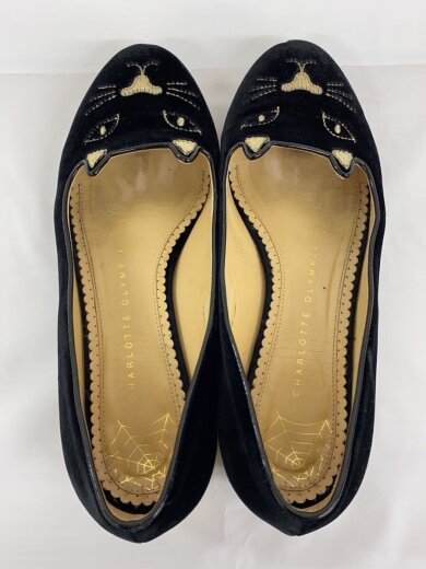 商品画像：フラットパンプス/36/BLK/ベロア// 3