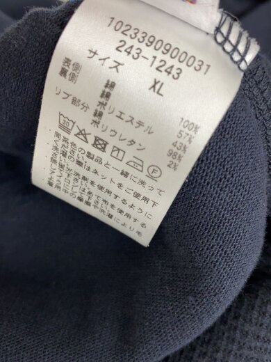 商品画像：ジップパーカー/XL/コットン/BLK/無地/1023390900031// 4