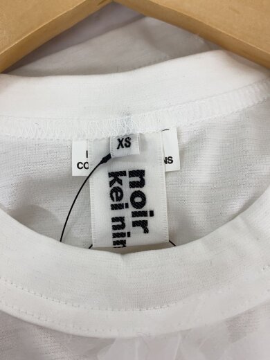 商品画像：25AW/チュールレイヤードTシャツ/XS/コットン/WHT/3P-T003// 3
