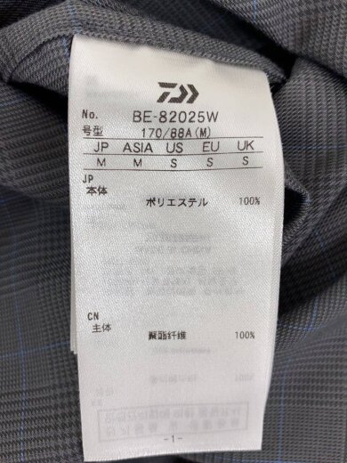 商品画像：長袖シャツ/M/ポリエステル/GRY/チェック/BE-82025W 4